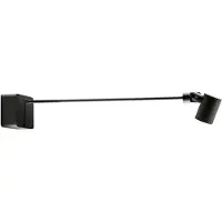 LIGHT-POINT Focus Gallery LED Wandleuchte 3000K Schwarz - , dimmbar, Schwarz, für Wohnzimmer, Aluminium