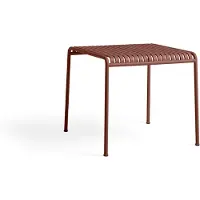 HAY Gartentisch Palissade Table Iron Red Pulverbeschichteter Stahl (82,5 x 90 x 75 cm)
