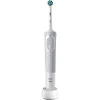 Braun Oral-B Vitality 100 Starter Pack, Erwachsener, Rotierende-vibrierende Zahnbürste, Weiß, Grau, 2 min, Akku, Integrierte Batterie