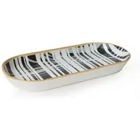 Hermia Concept , X0001480200000000000000000, Frühstücksset (18 Teile), 100 % KERAMIK, Schwarz, 22 cm