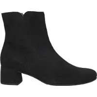 Gabor 55680-17 Damen, Stiefelette, Leder, Schwarz, Kurzschaft - Damenschuhe Modische Stiefelette / Boots, Schwarz, leder (samtchevreau), absatzh&oumlhe: 40 mm