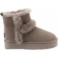 Warmbat Boots Wallaby Suede Double Faced Plateau Wool Damen Beige-Schuhgröße 41