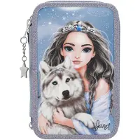 TOPModel Federmäppchen TOPModel Wolf 3-Fach dunkelblau Polyester