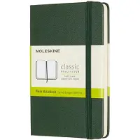 Moleskine Classic Hard Cover Notebook Pocket Myrtle Green Plain