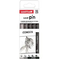 Uni Pin Fineliner 5er-Set Comics