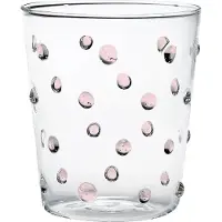 Zafferano Partybecher Rosa Glas 45 cl Set mit 6 Glasteilen