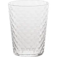 Zafferano Set aus 4 venezianischen Mixologie-Gläsern aus klarem, hochwertigem Kristallglas, 33 cl, elegantes mundgeblasenes Design
