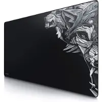 CSL-Computer CSL - Übergröße Mauspad Gaming Titanwolf 1200x600mm - XXXL Mousepad groß mit Motiv - Tischunterlage Large Size - verbessert Präzision und Geschwi