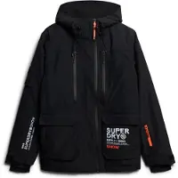 Superdry für Herren. MS110178A Skijacke Ultimate Rescue schwarz (S), Sportlich, Schnee, Recyceltes Polyester, Nachhaltig