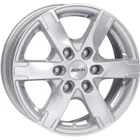 Alutec 16 Zoll Alufelge Titan 16"x7" 6x114.3 PCD ET45 66.10mm Felge Silber