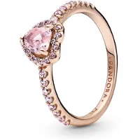 Pandora 188421C04 Damen-Ring Erhabenes Herz Rosé