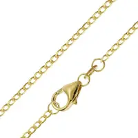 Trendor 35683 Panzerkette für Anhänger Gold 333/8K Collierkette 1,6 mm