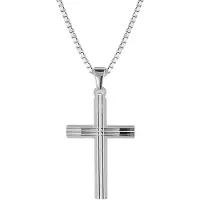 Trendor 08480 Kreuz mit Herren-Halskette 925 Silber