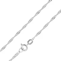 Trendor 15705 Feine Singapur-Kette 925 Silber Kette Damen 1,8 mm Halskette