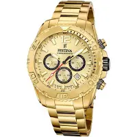 Festina Chronographen Timeless Chronograph Gold