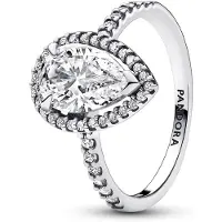 Pandora 193012C01 Ring für Damen Funkelnde Birne mit Heiligenschein Groß