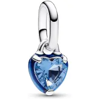 Pandora 793042C02 Anhänger Silber Blaues Chakra Herz