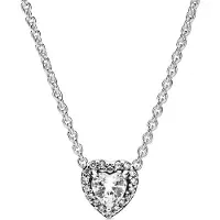 Pandora 398425C01-45 Damen-Halskette Silber 925 Elevated Heart