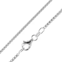 Trendor 15785 Halskette Venezia Halbrund 925 Silber Breite 1,5 mm