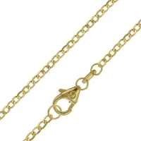 Trendor 51885 Panzerkette 585 Gold / 14 Karat Weitpanzer-Collier 1,6 mm