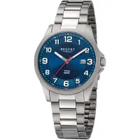 Regent Herren Uhr Titan-Uhren Titan Armbanduhr Analog silber URBA776
