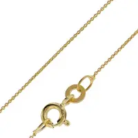 Trendor 72405 Feine Ankerkette 333 Gold (8 Karat) Halskette 0,8 mm