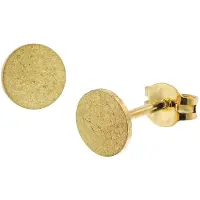Trendor 51030 Damen-Ohrringe 333 / 8K Gold Ohrstecker ⌀ 6 mm