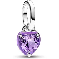 Pandora 793042C04 Anhänger Silber Lila Chakra-Herz