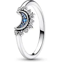 Pandora 192675C01 Damen-Ring Himmlischer Blau Funkelnder Mond