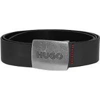 HUGO 50486668-001 Herrengürtel Leder Schwarz Gro