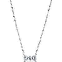 Pandora 393509C01-45 Damen-Halskette Funkelnde Schleife Silber