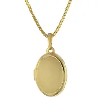 Trendor 75727 Medaillon mit Damen-Kette Gold auf Silber 925