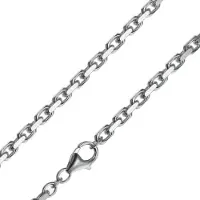 Trendor 08632 Silberkette für Herren Ankerkette 4,5 mm breit