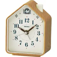 Seiko QHP011B Wecker mit Vogelstimmen braun marmoriert