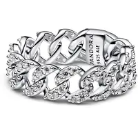 Pandora 193557C01 Kettenring für Damen Silber Pavé