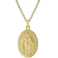 Trendor 51930 Milagrosa Gold 333/8K Madonna mit vergoldeter Silberkette