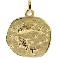 Trendor 08982-03 Sternzeichen-Anhänger Fische 333 Gold 20 mm
