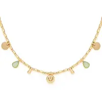 Leonardo 023543 Damen-Halskette Ella Edelstahl Goldfarben