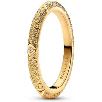 Pandora 163322C01 Ring für Damen Struktur & Steine Goldfarben