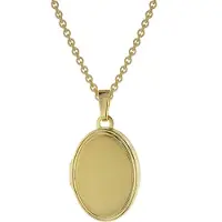 Trendor 75745 Damen Medaillon mit Halskette Gold auf Silber 925