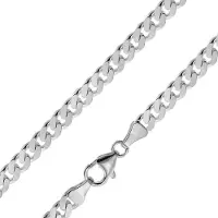 Trendor 41963 Silberkette für Männer 925 Sterlingsilber Flachpanzer 5,4 mm