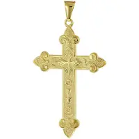 Trendor 51996 Kreuz-Anhänger Gold 333 (8 Karat) 50 x 33 mm