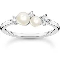 Thomas Sabo TR2368-167-14 Damenring Silber mit Perle