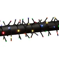Konstsmide Micro LED Compactlights, 1500 bunte Dioden, 30V, Außen (IP44), schwarzes Kabel - 3871-500