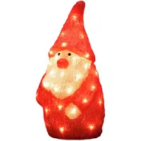 Konstsmide LED Acryl Weihnachtsmann, 40 warm weiße Dioden, 24V, Außen (IP44), weißes Kabel - 6243-103
