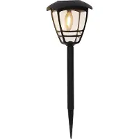 Star Trading LED Solarleuchte Felix in Schwarz 450 mm