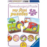 Ravensburger 9 x 2 Teile Kinder Puzzle my first puzzles Auf dem Bauernhof 07333