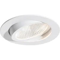 QAZQA Professional - Modern Bad I Badezimmer Einbaustrahler weiß 9,5 cm inkl. LED 1015 lm Dimmbar IP65 - Gaius - Aluminium Rund - I (nicht austauschbare) LED