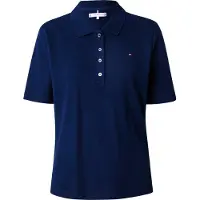 Tommy Hilfiger Damen Poloshirt Kurzarm 1985 Pique Regular Fit, Blau (Dark Blue),