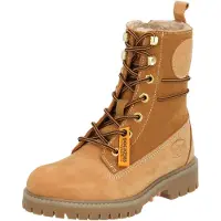 Dockers Damen Schnürstiefeletten/ Stiefeletten/ Winterstiefeletten Braun Rauleder Größe: 40